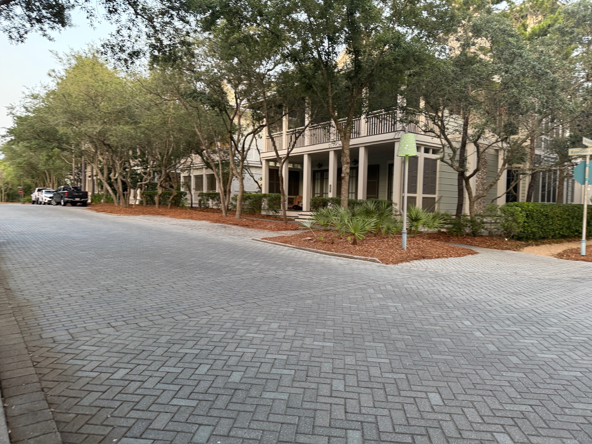 Photo of a town street.